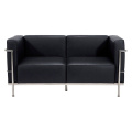 Comercial Furniture Classic Designer Couch Black 1 Seater Le Corbusier LC3 Leather Office Sofa